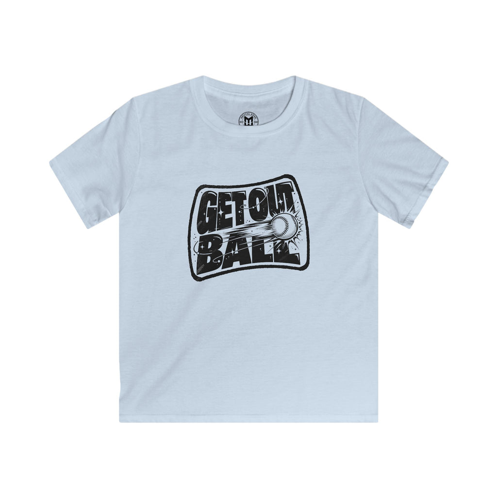 Kids Tee — "GET OT BALL" Vintage Baseball Graphic