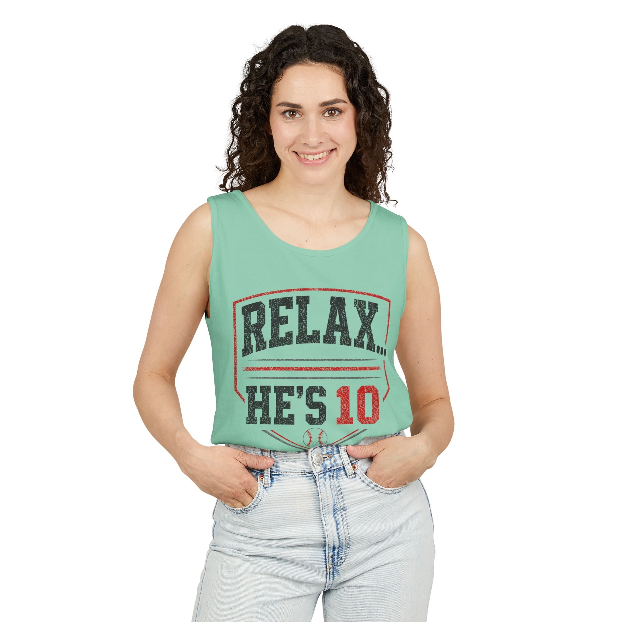 Relax... He's 10 Parent Tank Top