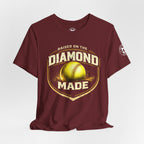 Raised on the Diamond Made Softball Tee