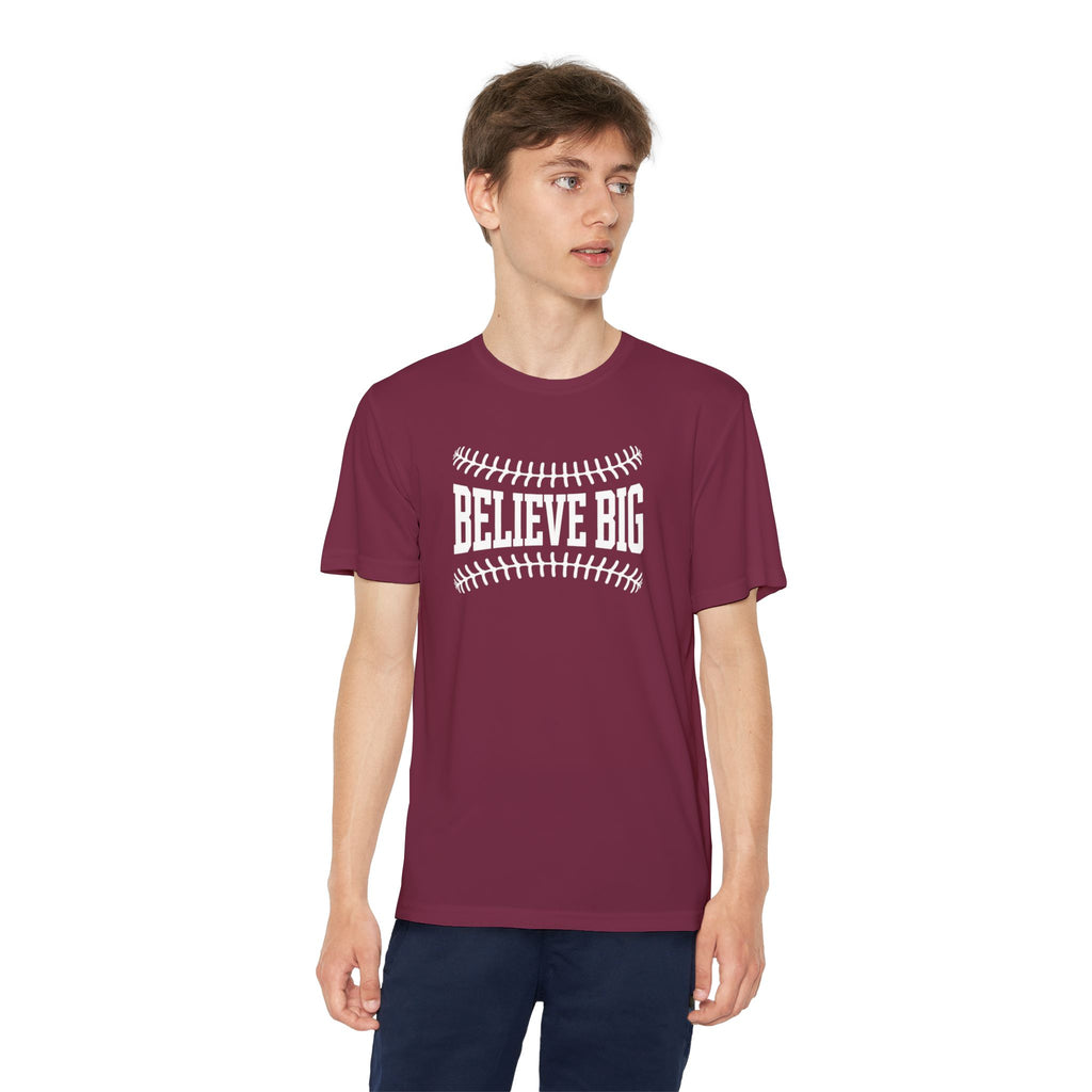 Believe Big Youth Baseball Dri Fit Tee