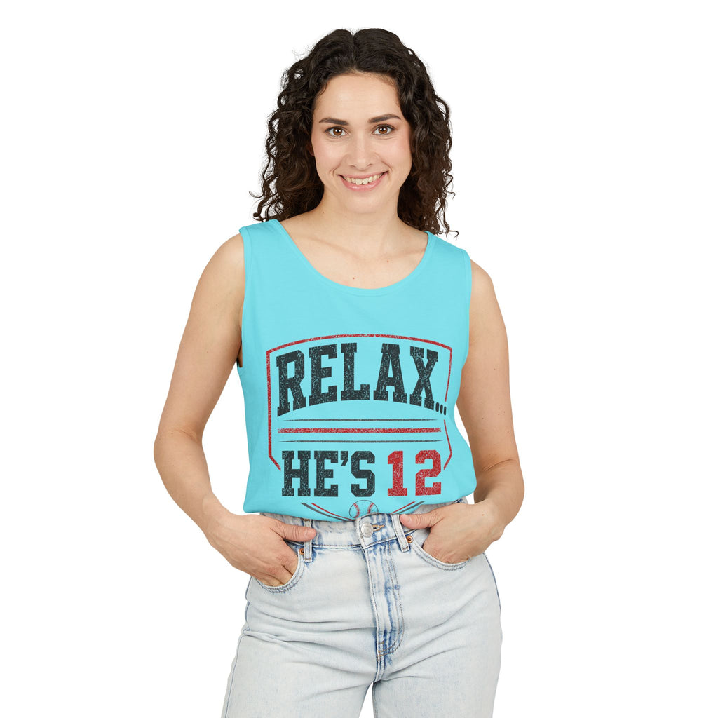 Relax... He's 12 Parent Tank Top
