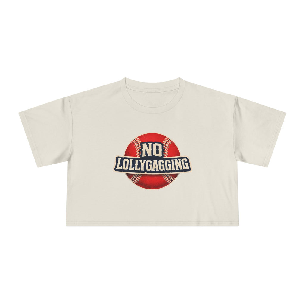 No Lollygagging Crop Tee — Women's Athletic Casual Top