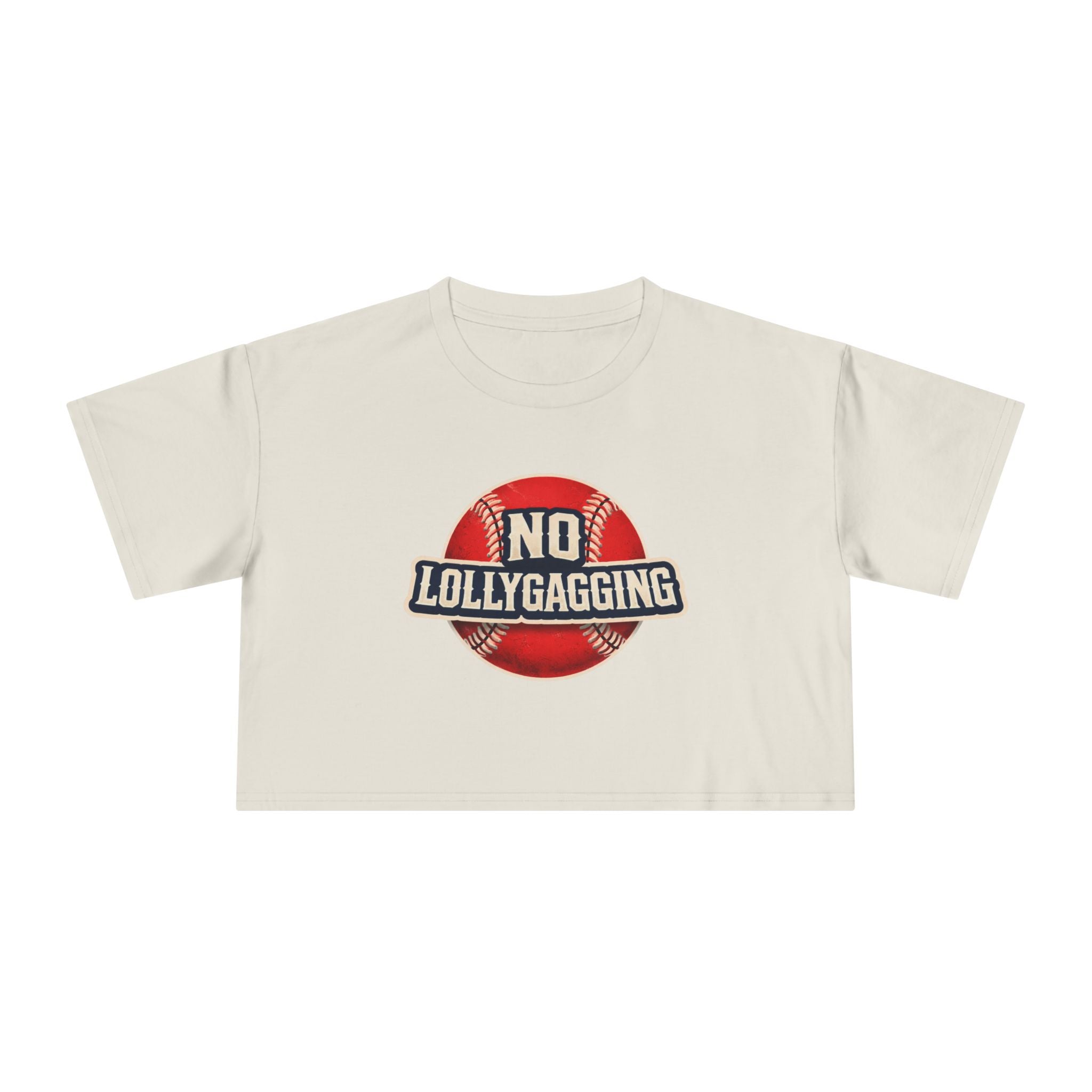 No Lollygagging Crop Tee — Women's Athletic Casual Top