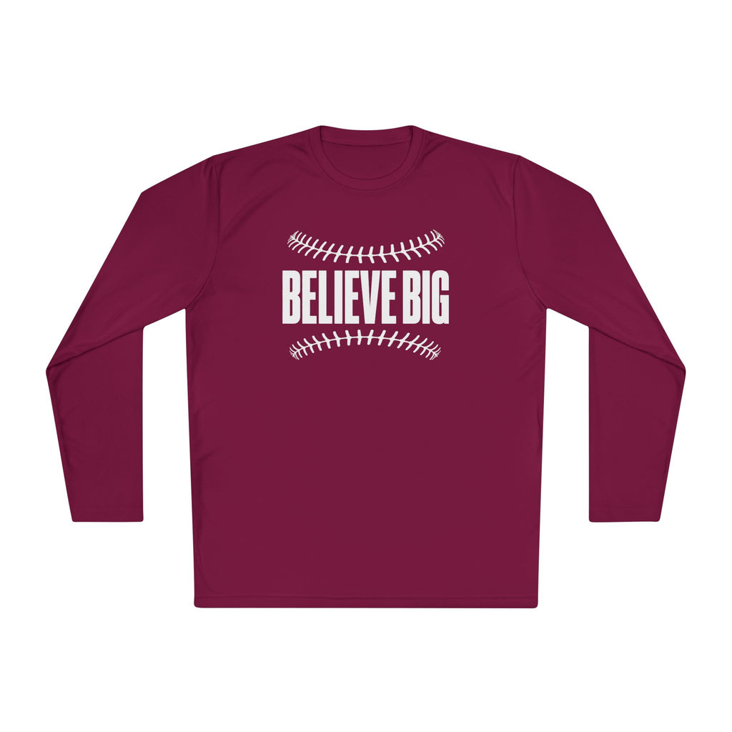Baseball "Believe Big" Long Sleeve Unisex Tee