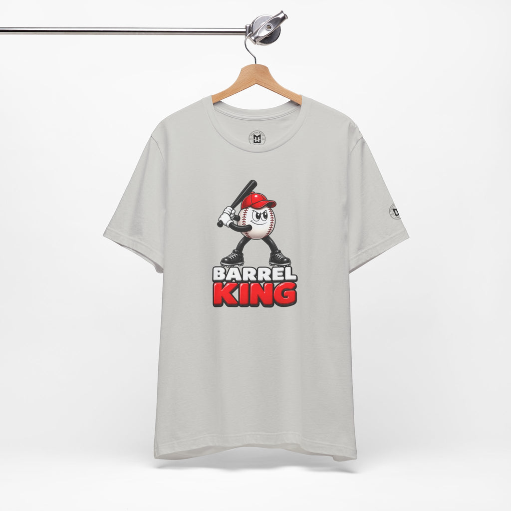 Baseball Women's Tee — 'Barrel King' Batting Ball Graphic Shirt