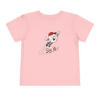 Toddler Tee — Retro Baseball Character "See Ya!" Graphic