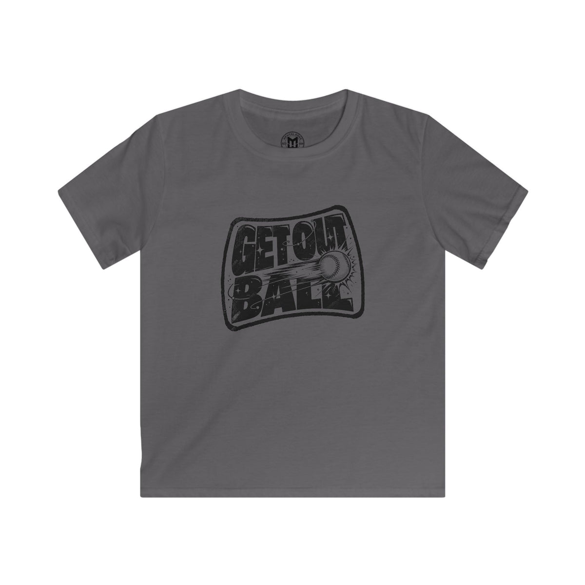 Kids Tee — "GET OT BALL" Vintage Baseball Graphic