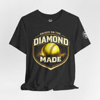 Raised on the Diamond Made Softball Tee