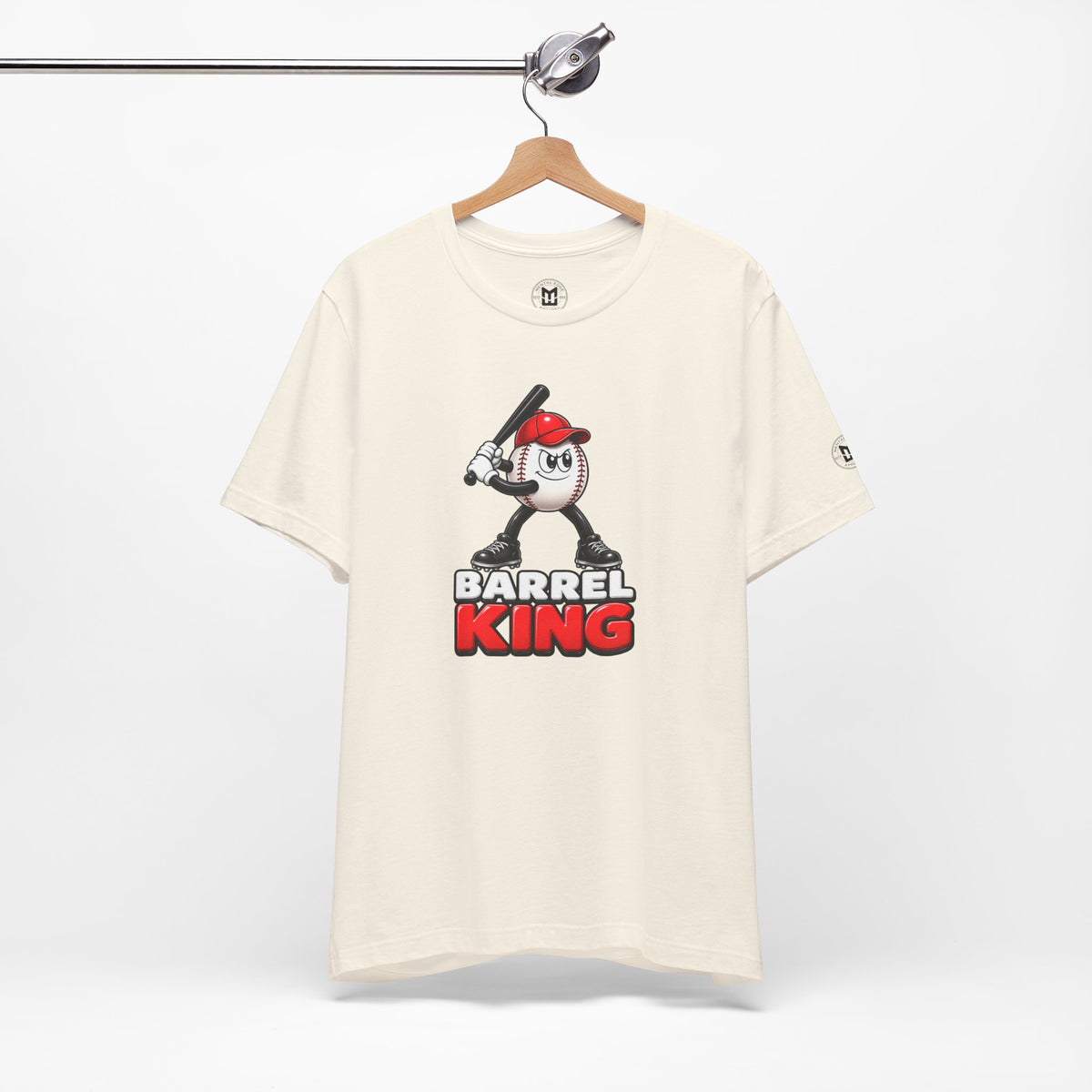 Baseball Women's Tee — 'Barrel King' Batting Ball Graphic Shirt