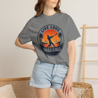 Live Love Baseball Unisex Garment-Dyed T-shirt