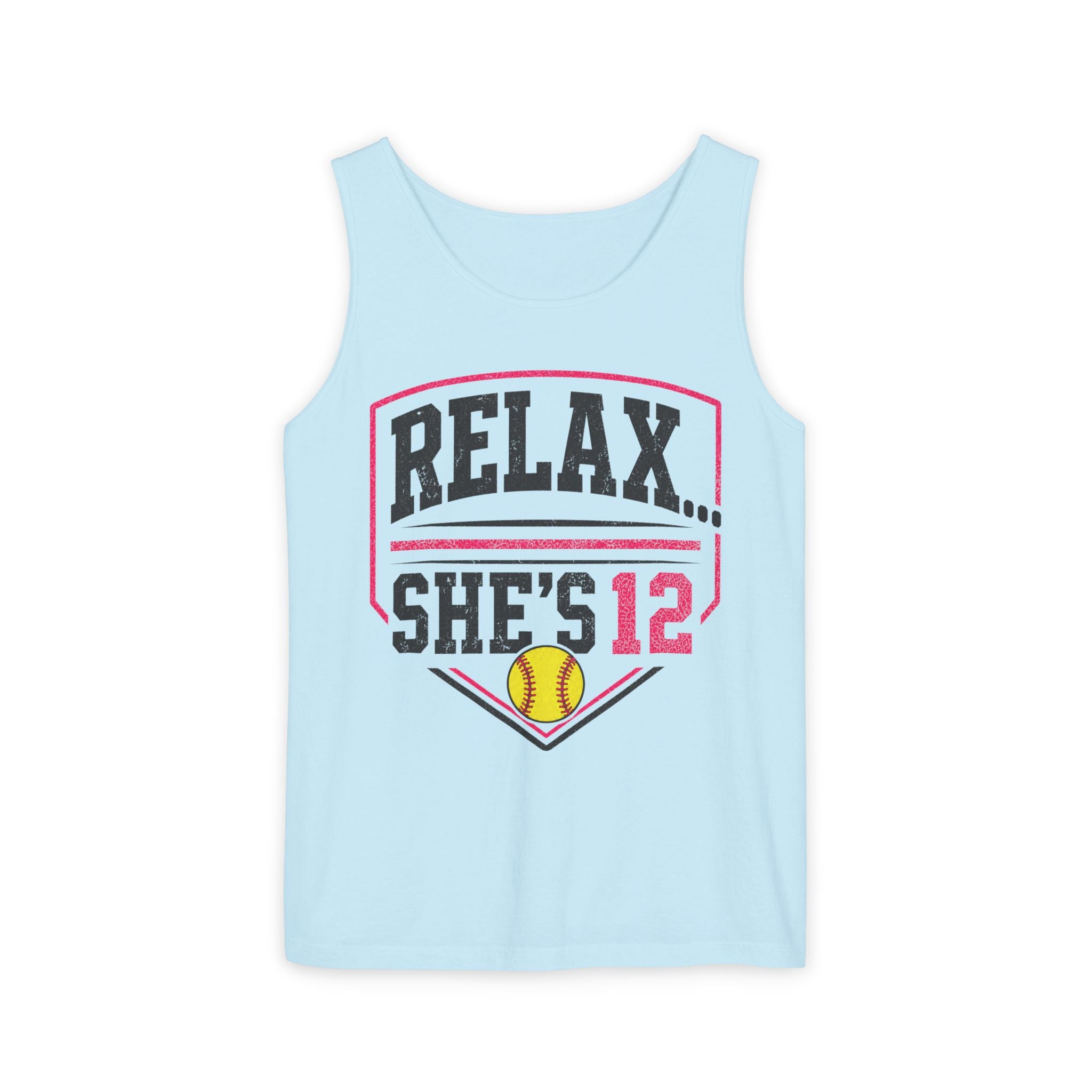 Relax… She's 12 Softball Tank Top