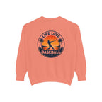 Baseball Sweatshirt — "Live Love Baseball" Vintage Sunset Crewneck Unisex