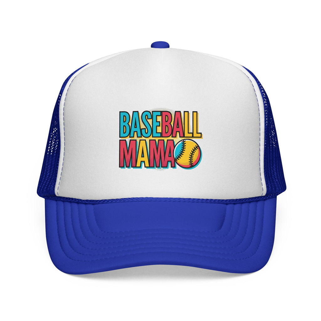 Baseball Mama Trucker Cap – Retro Colorful Softball Mom Hat