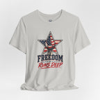 Freedom Runs Deep T-Shirt — American Flag Star Patriotic Tee