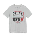 Relax... He's 9 Baseball Shirt