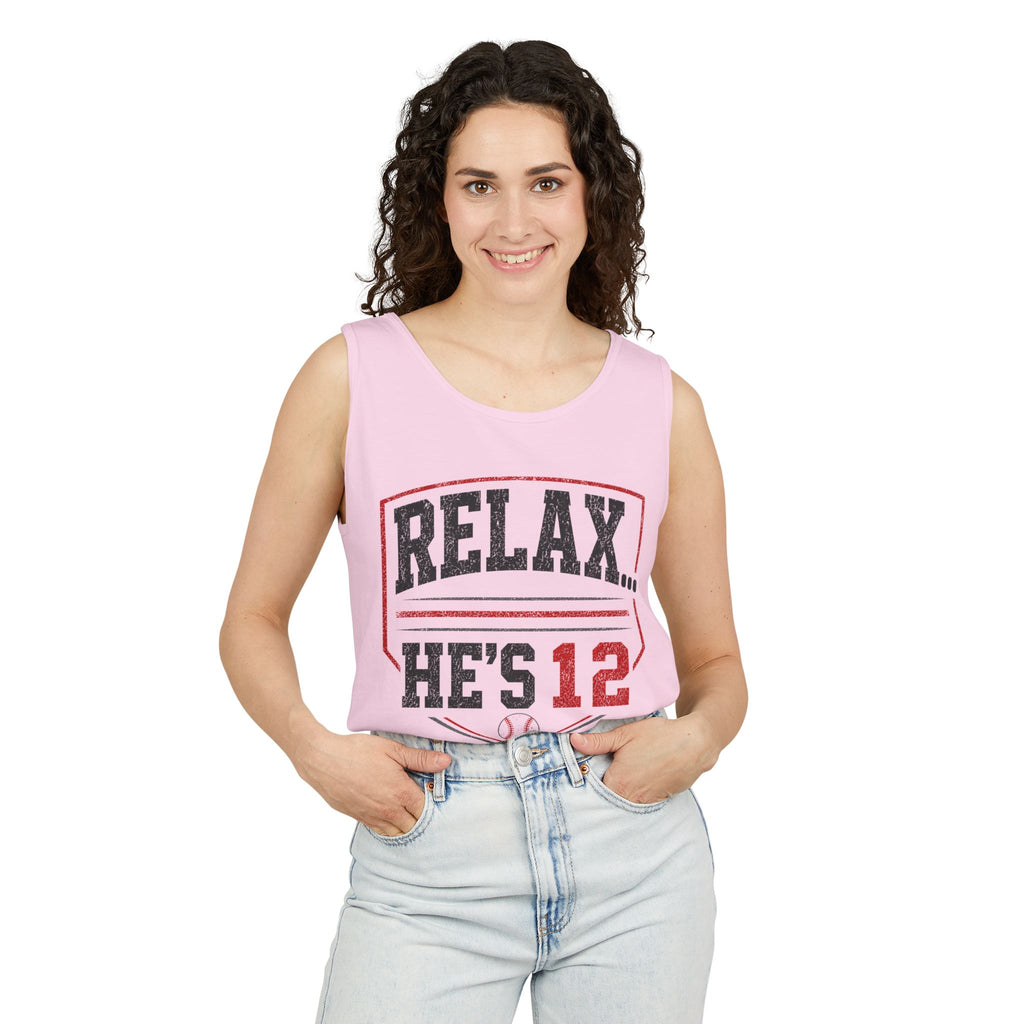 Relax... He's 12 Parent Tank Top