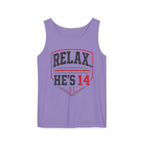 Relax... He's 14 Baseball Parent Tank Top