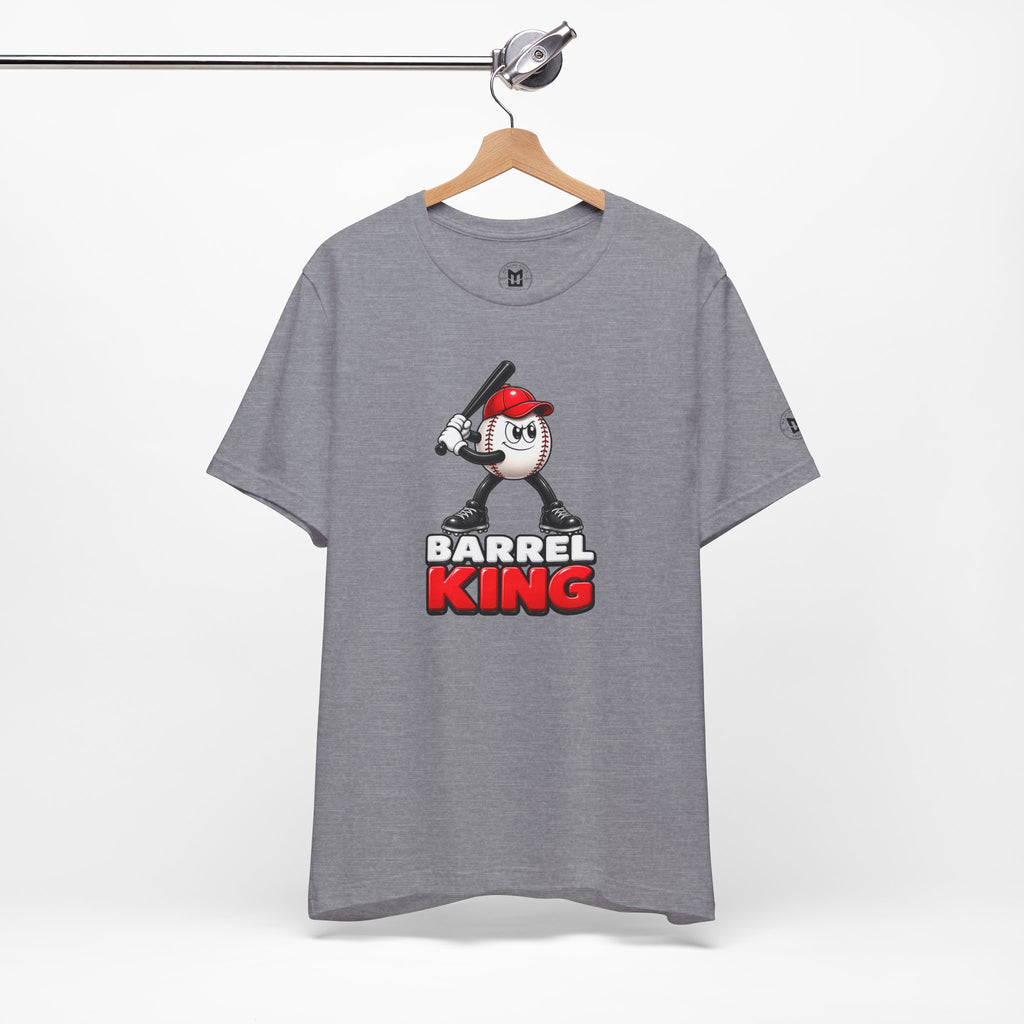 Baseball Women's Tee — 'Barrel King' Batting Ball Graphic Shirt
