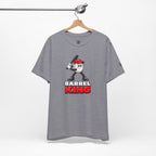 Baseball Women's Tee — 'Barrel King' Batting Ball Graphic Shirt