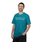 Adult Unisex "baseball is my therapy" Comfort Colors Garment-Dyed T-shirt