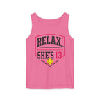 Relax... She's 13 Softball Parents Tank Top