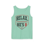 Relax... He's 8 Baseball Parent Tank Top