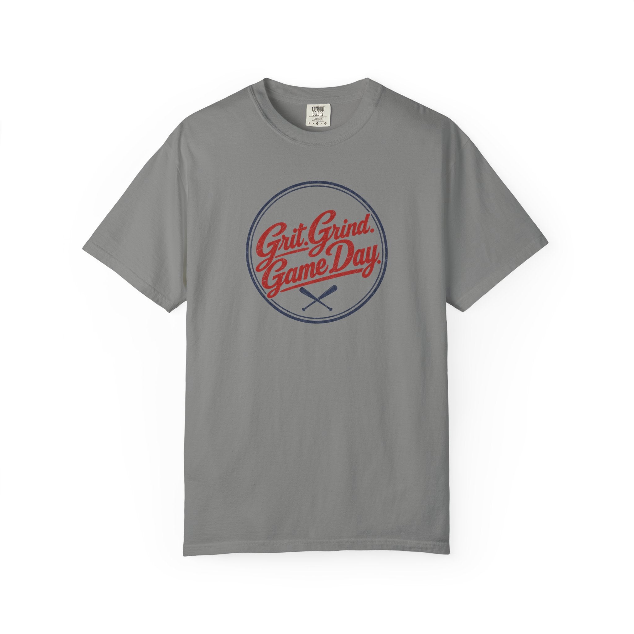 Adult Unisex  "Grit Grind Game Day" Comfort Colors Baseball Graphic Tee