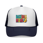 Baseball Mama Trucker Cap – Retro Colorful Softball Mom Hat