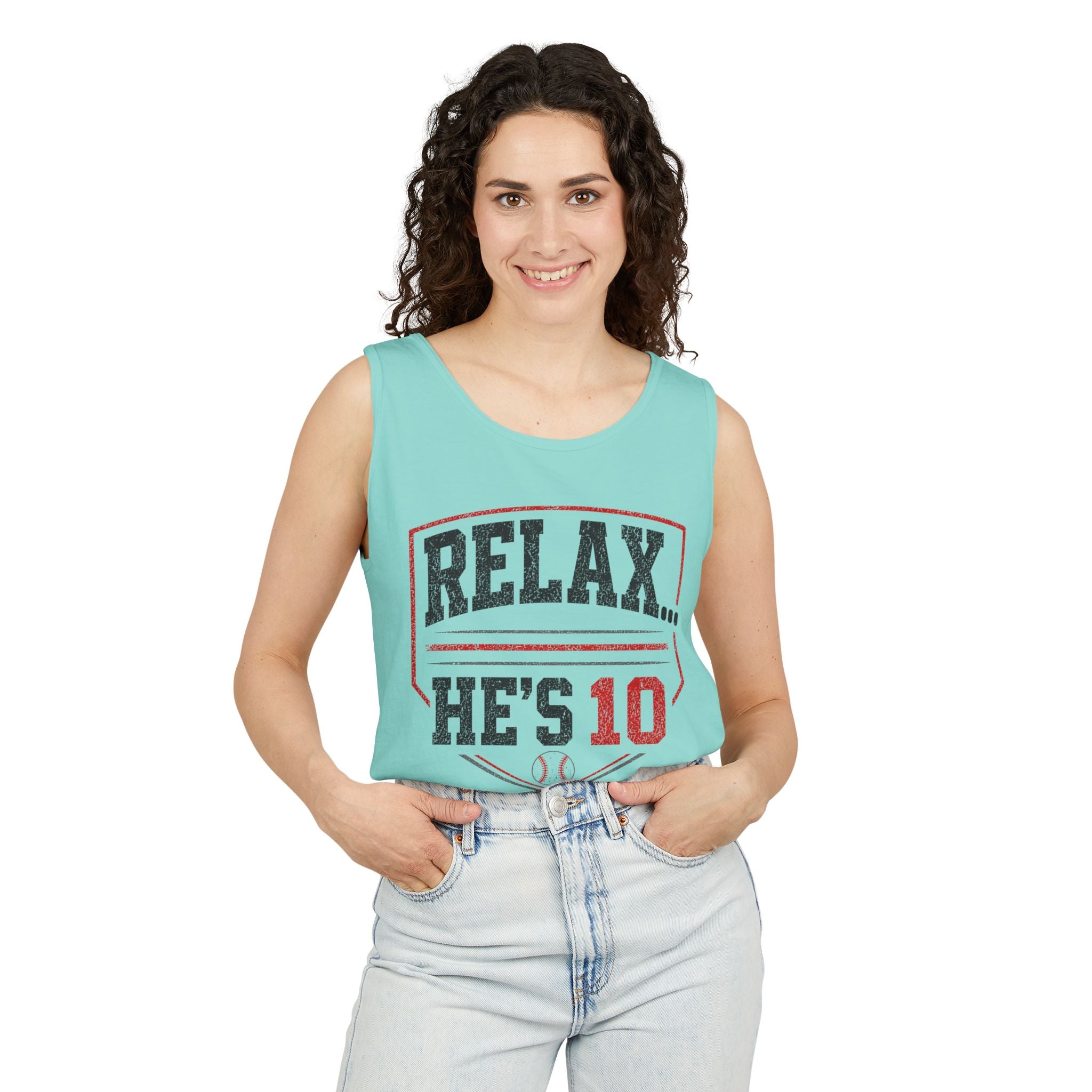 Relax... He's 10 Parent Tank Top