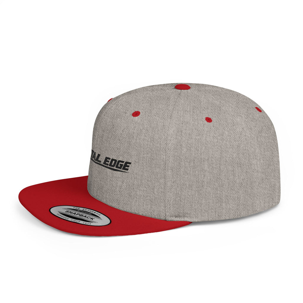 Mental Edge Flat Bill Snapback Hat — Minimal Athletic Logo Cap