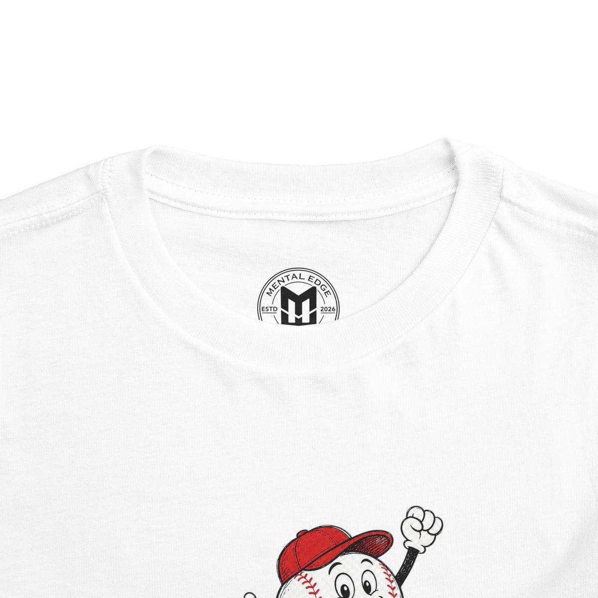 Toddler Tee — Retro Baseball Character "See Ya!" Graphic