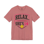 Relax... She's 14 Softball Parents T‑Shirt