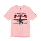 Banned to the Outfield Womans Baseball Tee – Funny Coach/Player Sideline Shirt