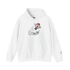 See Ya! Baseball Heater Character Hoodie — Retro Baseball Graphic Pullover