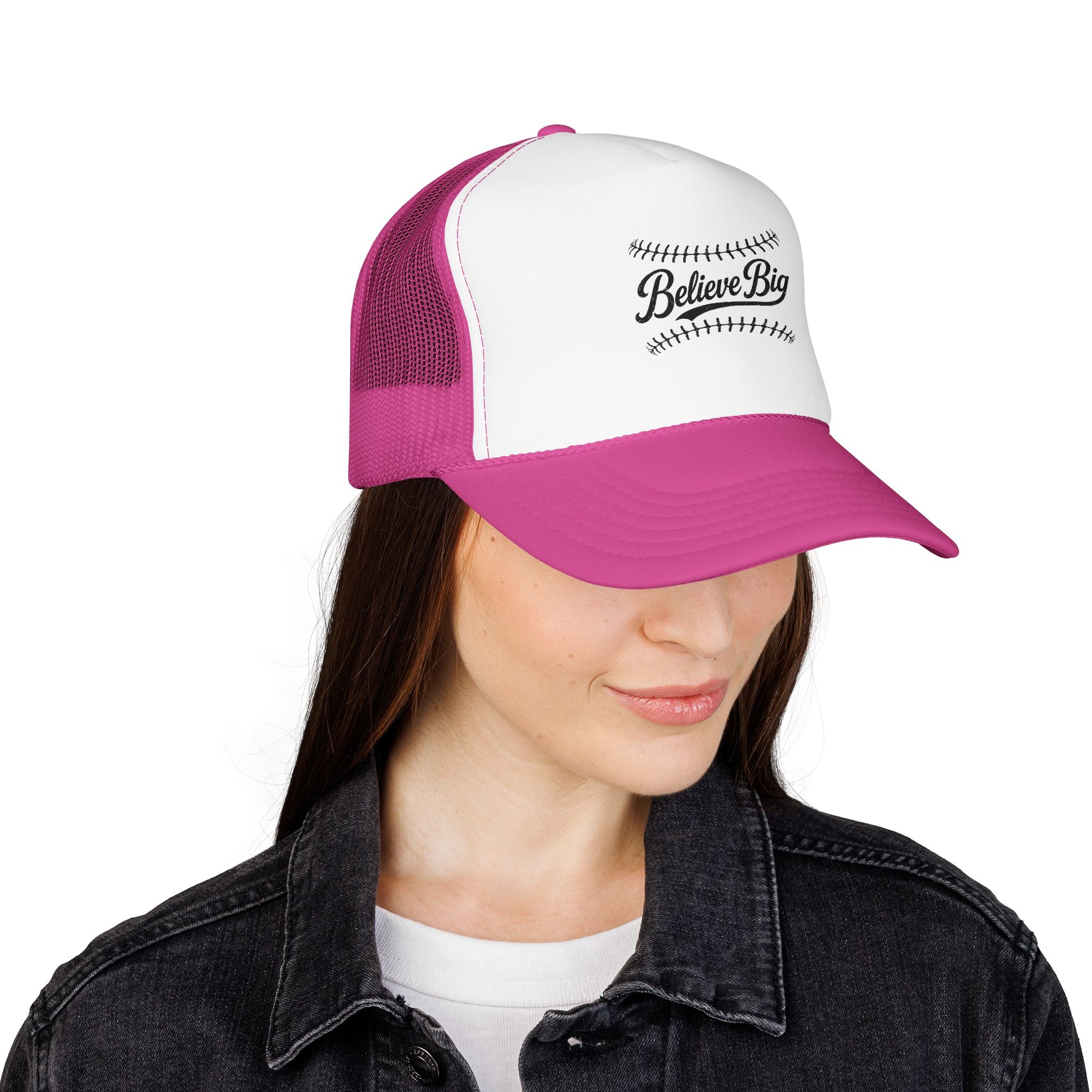 Believe Big Baseball Foam Trucker Hat