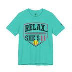 "Relax... She's 11" Softball Parents T-Shirt