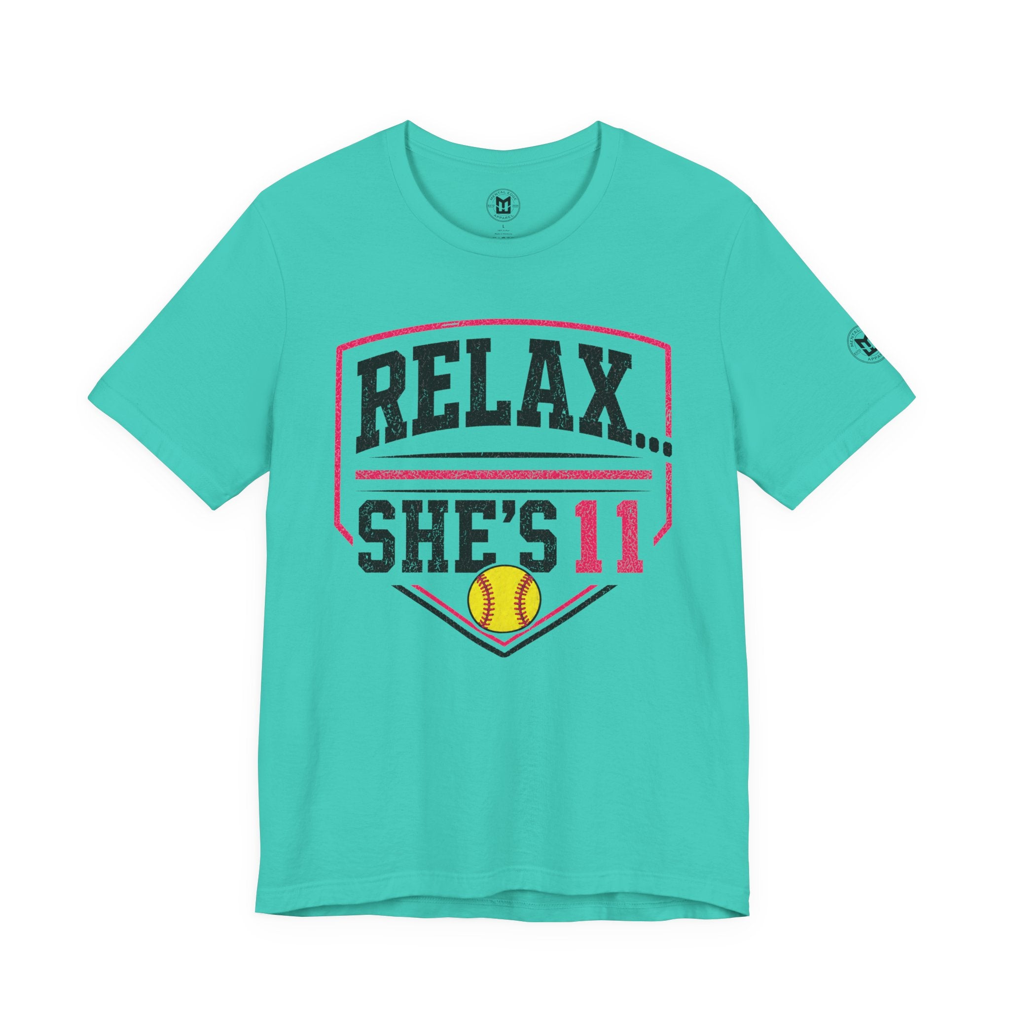 "Relax... She's 11" Softball Parents T-Shirt