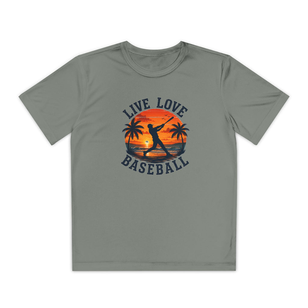 Live Love Baseball Youth Dri Fit Tee