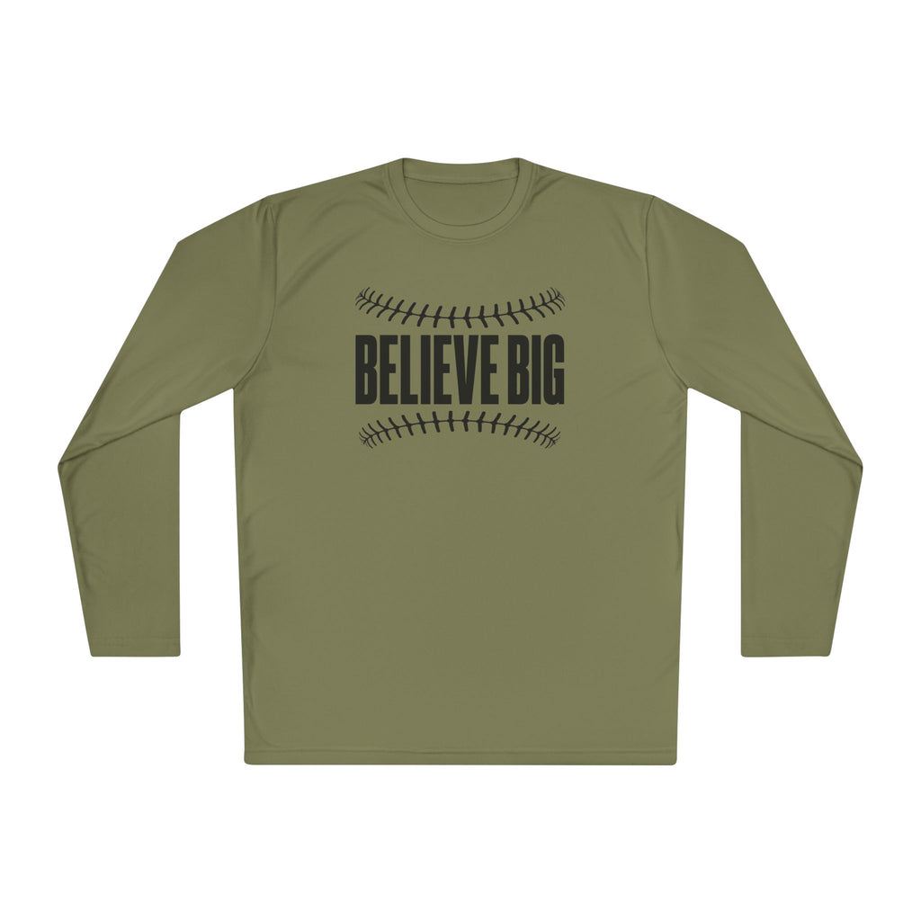 Baseball "Believe Big" Long Sleeve Unisex Tee