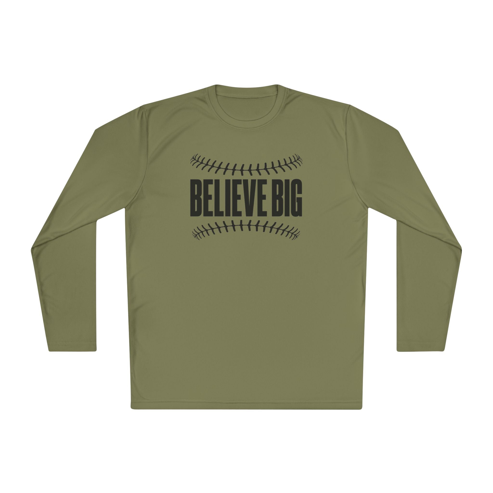 Baseball "Believe Big" Long Sleeve Unisex Tee
