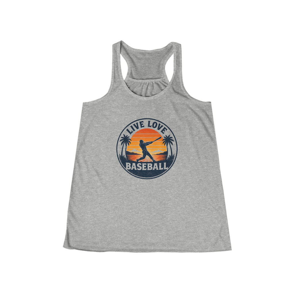 Live Love Baseball Women's Flowy Racerback Tank