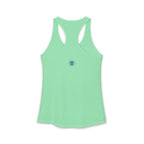 Relax He's 7 Baseball Mom Racerback Tank - Blue