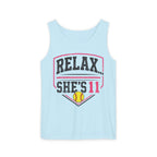 Relax She’s 11 Softball Parent Tank Top