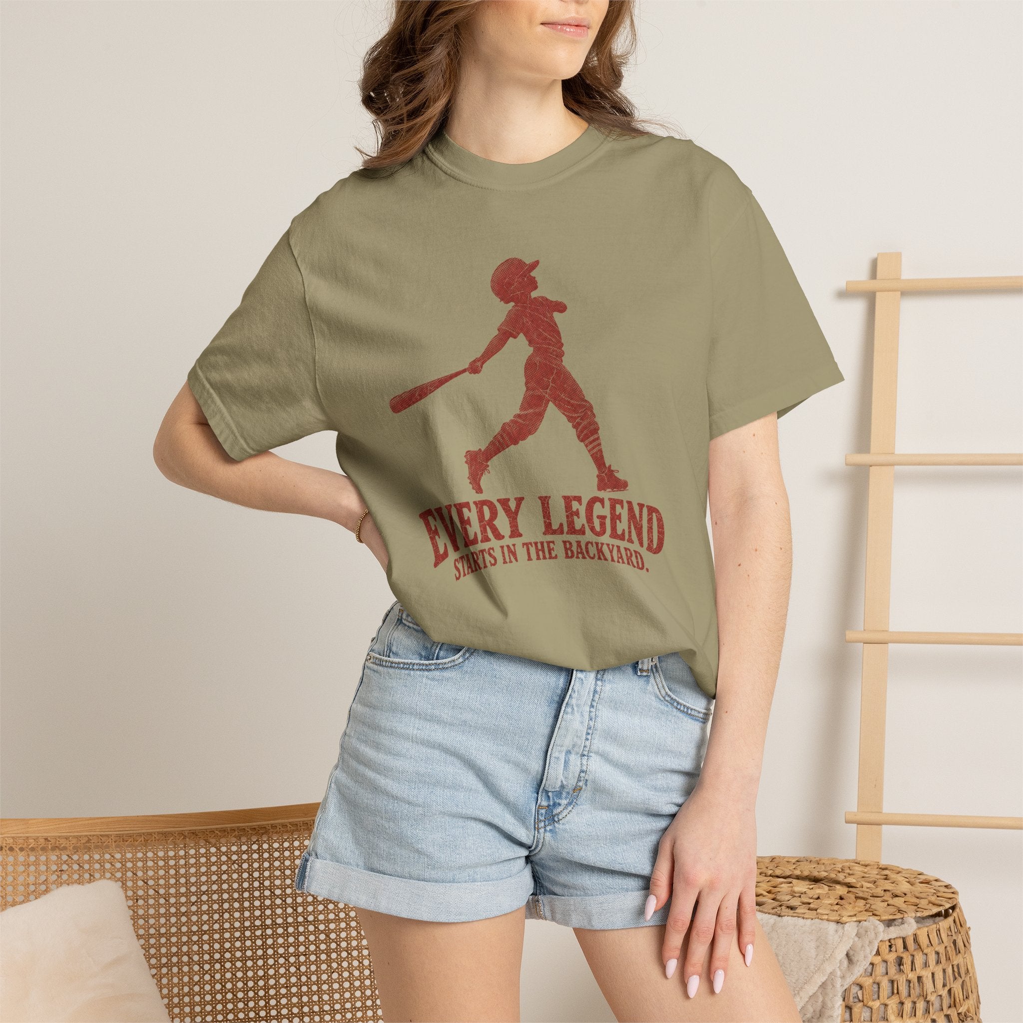 Adult Unisex "Every Legend Starts in the Backyard" Garment-Dyed T-shirt