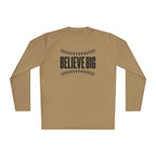 Baseball "Believe Big" Long Sleeve Unisex Tee