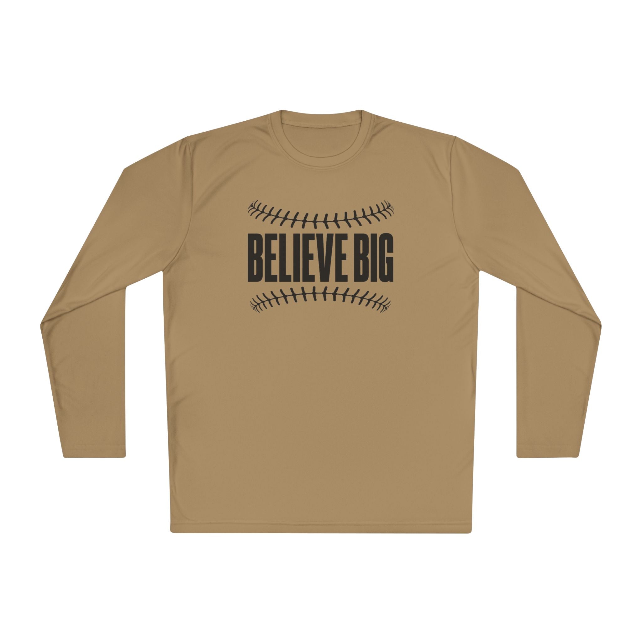 Baseball "Believe Big" Long Sleeve Unisex Tee