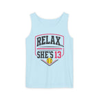Relax... She's 13 Softball Parents Tank Top