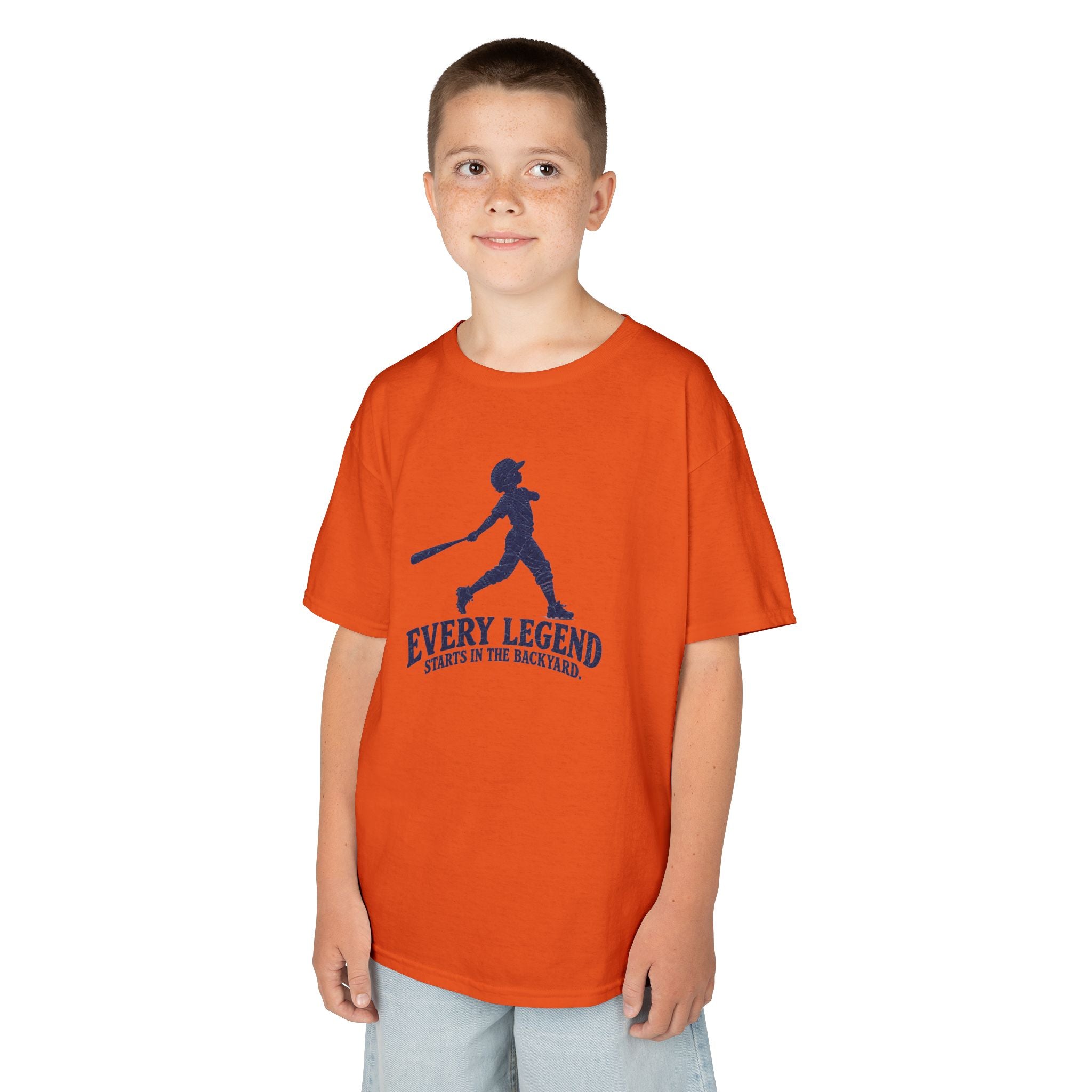Kids T-Shirt — "Every Legend Starts in the Backyard" Baseball Tee