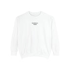 Baseball Vibes Sweatshirt — Minimalist White Crewneck