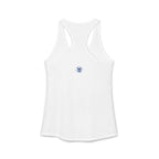 Relax He's 7 Baseball Mom Racerback Tank - Blue
